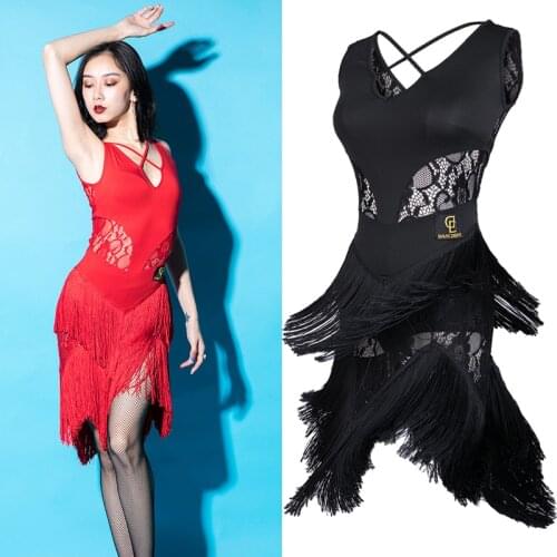Latin Dance Dress Women Costumes Fringe Dress Ballroom Flamengo Tango Modern Salsa Competitive Latin Dance Wear Women BL1346