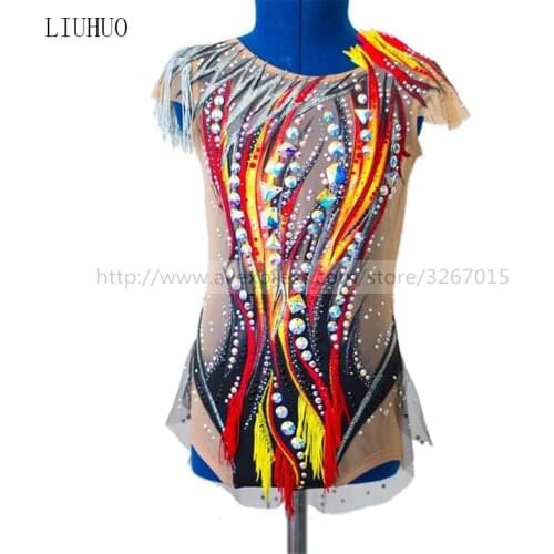 LIUHUO Figure Skating Dress Womens Girls' Ice performance Rhythmic gymnastics competition Dance Leotard Artistic Costume