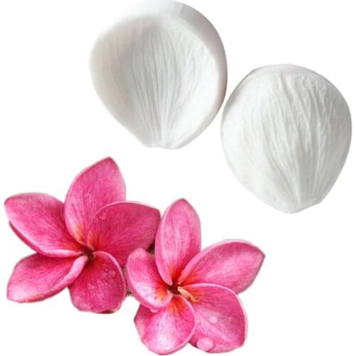 Plumeria Petals Silicone Mold Fondant Cakes Decor Tools Silicone Molds Sugarcraft Chocolate Baking Tools For Cakes Gumpaste Form