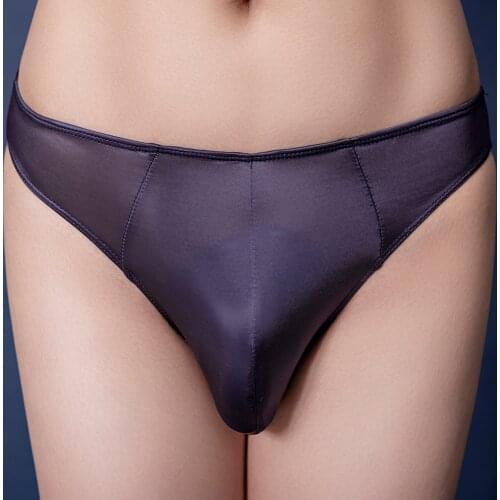 Sexy Women See Through Underwear Stretch Oil Shiny Glossy Panties Fashion Ladies Low-Rise Seamless Briefs