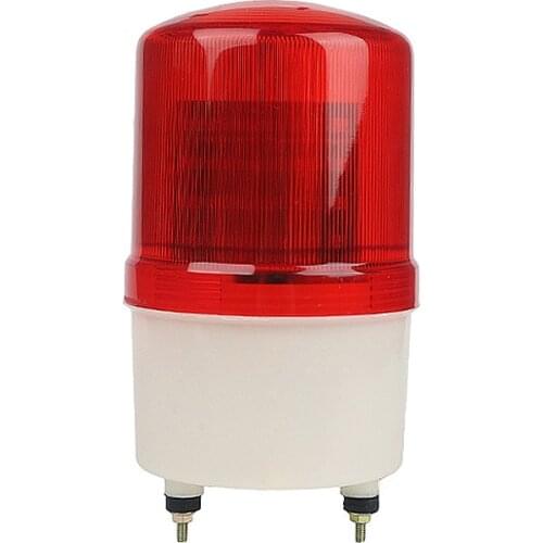 Industrial Signal Buzzer Sound Alarm Light 110V 220V DC 12V 24V Rotary Strobe Flash Siren Emergency Warning Lamp Red LTE-1101J