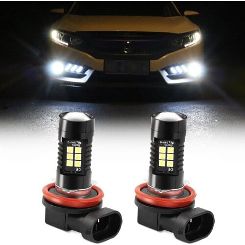 2Pcs H8 H11 Led Fog Lights Bulb For Toyota Corolla Hilux Vitz Rav4 Aqua Camry Highlander Land Cruise