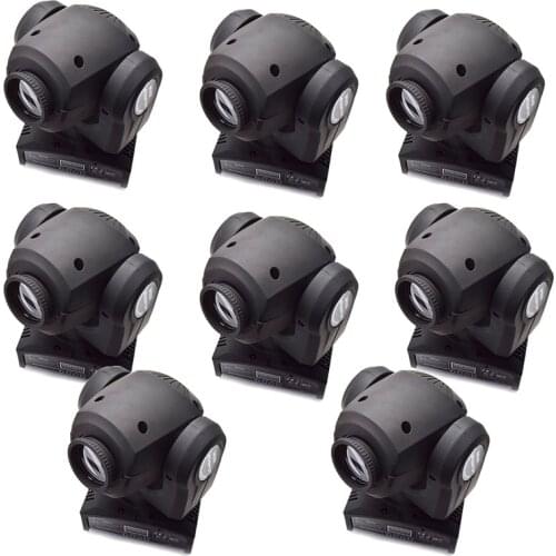 8pcs/Lot Mini Spot Light Led DJ Equipment DMX512 30w Pattern Moving Heads 30W gobos Effect for Dj Show Room Party Club