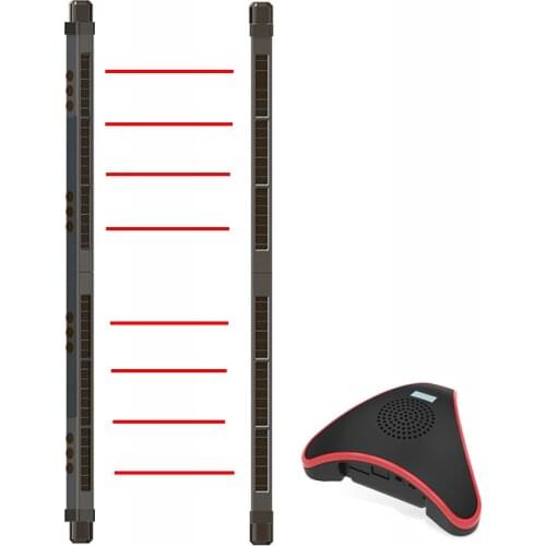 Waterproof Solar Powered Wireless 8 Beam Infrared Barrier 10M Detect Distance For Home Burglar Alarm System