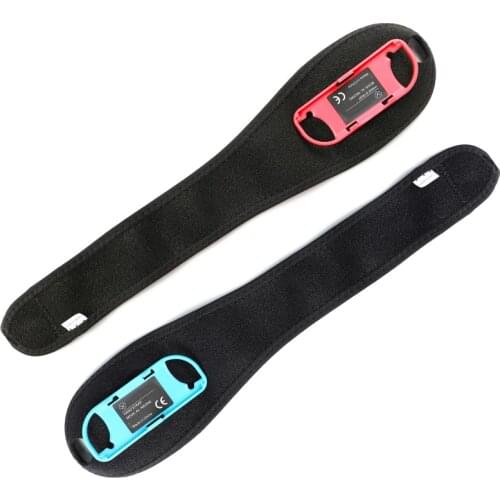 1pair For Nintendo Switch Just Dance Joy-Con Controller Armband Adjustable Size Elastic Dance Strap Wrist Band Right/Left