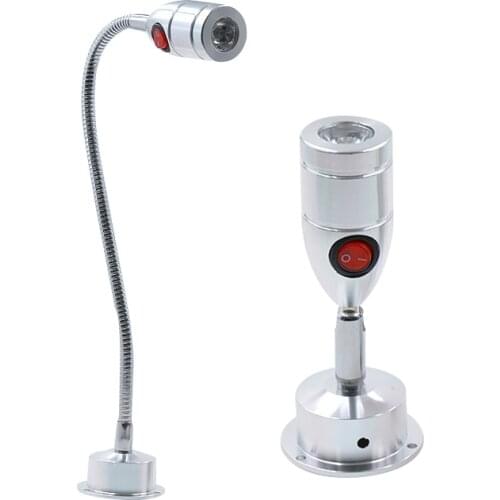 1W 3W LED Hose Wall Lamp Flexible Hotel Bedside Reading Wall Light Modern Fashion Book Lights Aluminum LED Bulb AC85-265V