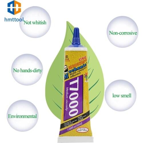 110ML MECHANIC T7000 Black Glue Epoxy Resin Liquid Adhesives For Cell Phone LCD Touch Screen Repair Adhesive