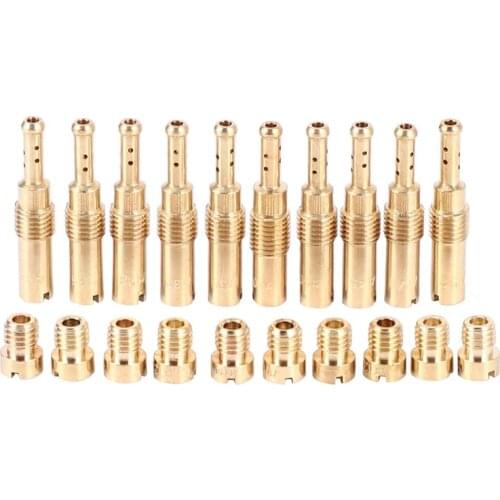 20Pcs Carburetor Main Jet Kit Set Slow/Pilot Jet for PWK Keihin OKO CVK