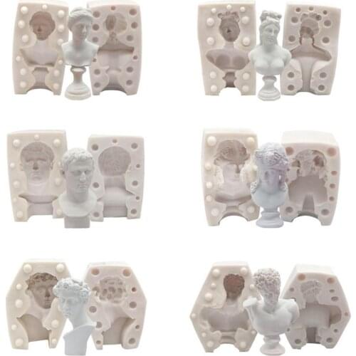 3D Nude Female Body Silicon Mold With Broken Arm DIY Aroma Candle Bust Mould Plaster Silicone Mold Soap Statue For Resin Casting