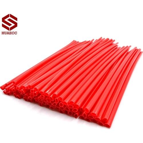 72PCS 9.5" Universal Motorcycle Spoke Skins Wheel Rim Wrap Tubes Cover for Yamaha Honda Suzuki Kawasaki Ducati