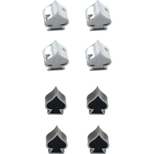 8 Pieces Car Truck Custom Ace of Spades Wheel Tire Air Valve Stem Cover Cap