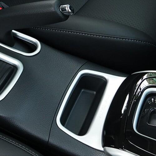 ABS Matte for Nissan Sentra 2016 2017 2018 Car gear shift knob panel storage lattice frame Cover trim Car styling Accessories