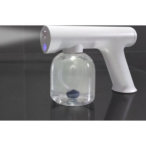 USB Rechargeable Cordless Nano Steam Spray Atomization Disinfection Sprayer Gun Mist Fogger Blue Light Sanitizer Fogging Machine