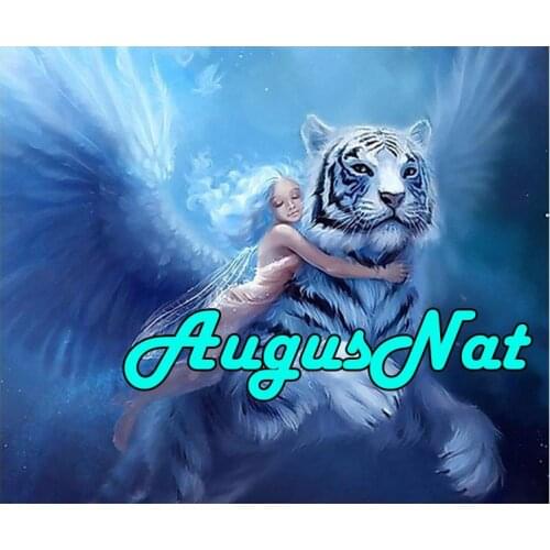 Animal diamond painting white tigers daimont embroidery full pearl puzzle picture butterfly girl diamant mosaic sticker large