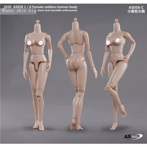 ASTOYS AS058 1/6 Scale Female Body Figures Small/Large chest Flexible Body Action Figure Collectible Doll Toys