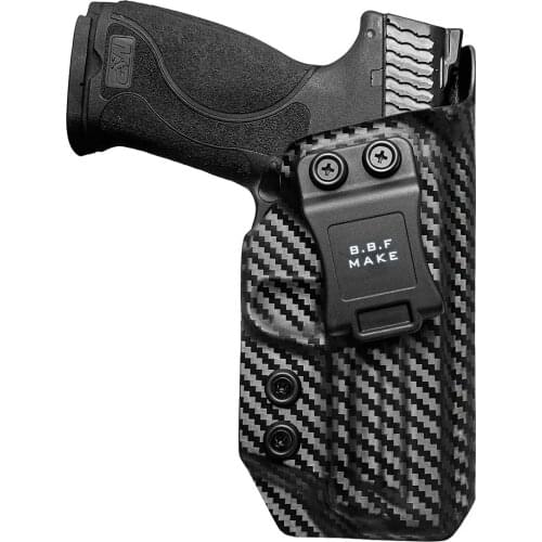 B.B.F Make M&P 9mm Holster, M&P 2.0 Hoster IWB Kydex Carbon Fiber Custom Fit: Smith & Wesson M&P 9mm M2.0 4"/4.25" Pistol