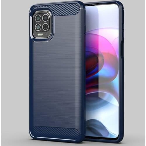 For Motorola Moto G100 Case For Motorola Moto G100 Cover Shockproof Silicone Carbon Fiber Protective Phone Bumper For Moto G100