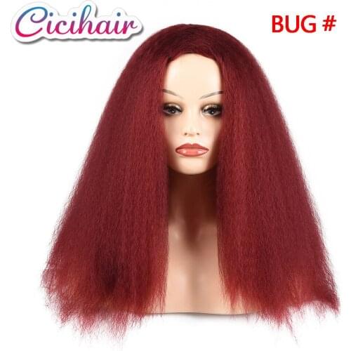 CICIHAIR 24"Synthetic Wig Long Silky Yaki Straight hair Wig Long Kinky Straight Hair Wig High Temperature Fiber Use Daily Lolita