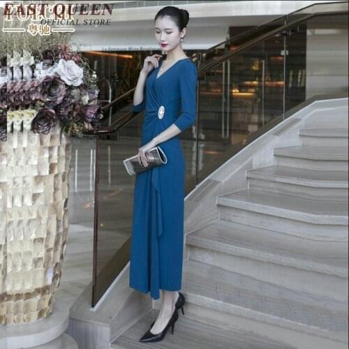 Business dress for women office social ladies elegant occasion festival dresses female autumn fashion 2018 dress AA3490 a