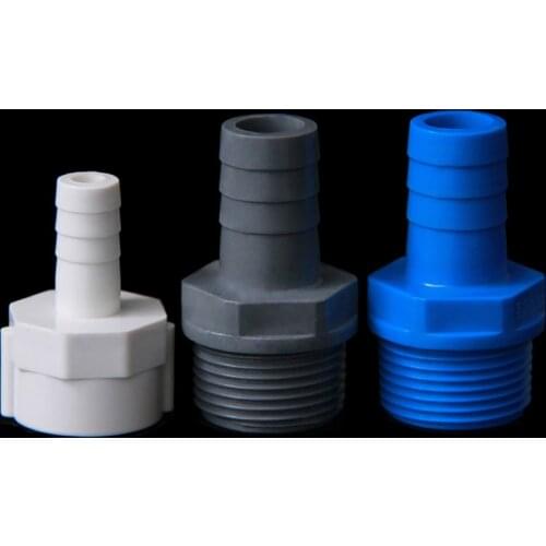PVC Pipe Fitting - Thread Hose Pagoda Connector 8,10,12,16mm Barb Tail to Hose & 1/2" 3/4" to Pipe Fitting Tube Jointer Adapter