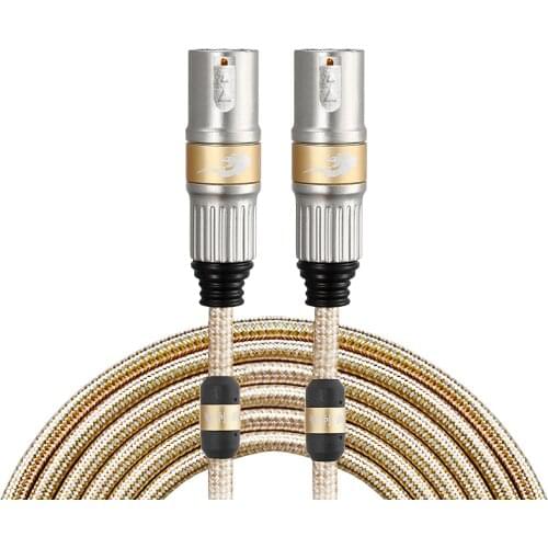 HiFi XLR Microphone Cable Male XLR to XLR Male Audio Cable for Mixer Sound System Power Amplifier Camera Mic Stage Studio Cords