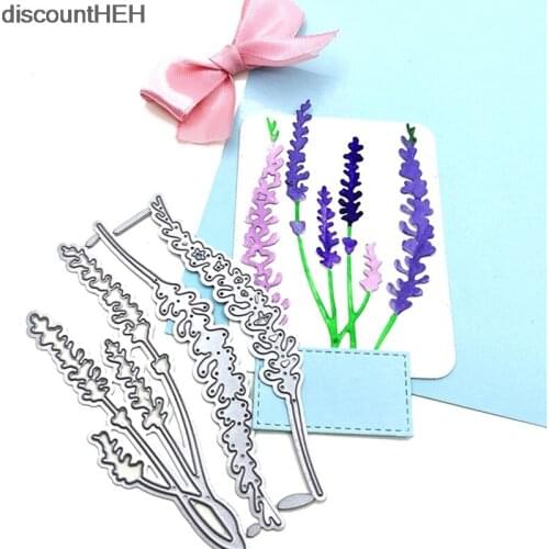 Metal Cutting Dies Cut Die Mold Lavender Flowers Scrapbook Paper Craft Knife Mould Blade Punch Stencils Dies