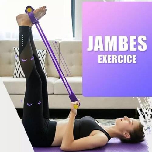 Multi Function Tension Rope Strong Fitness Resistance Bands Latex Pedal Women Men Sit Up Pull Ropes Yoga Fitness Equipment