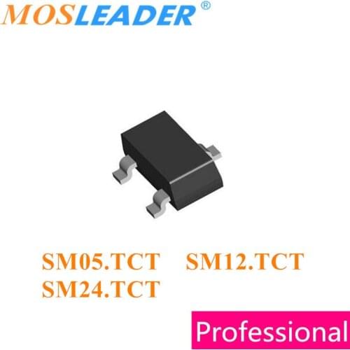 Mosleader 3000PCS SOT23 SM03 SM05 SM12 SM15 SM24 SM36 SM03.TCT SM05.TCT SM12.TCT SM15.TCT SM24.TCT SM36.TCT Chinese TVS Diodes