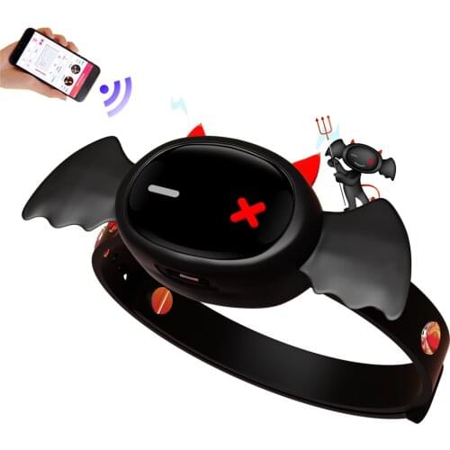 Electric Shock Collar QIUI Little Devil App Control Choker Bdsm Bondage Toys Erotic Games For Adults Couples Electro Sex Collars