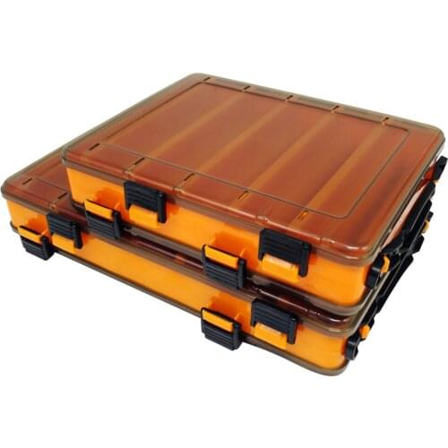 Fishing Box Fishing Accessories Lure Hook Boxes Storage Double Sided High Strength Fishing Tackle Box
