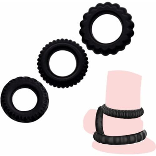 Silicone Penis Ring For Delay Ejaculation Penis Enlargement Cock Rings Intimate Goods Orgasm Enhancer Sex Toys Cock Penis Ring