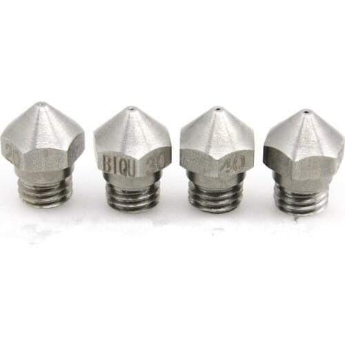 M7 Stainless Steel nozzle MK10 hotend 0.2/0.3/0.4/0.5/0.6/0.8mm for 1.75mm 3D Printer Parts