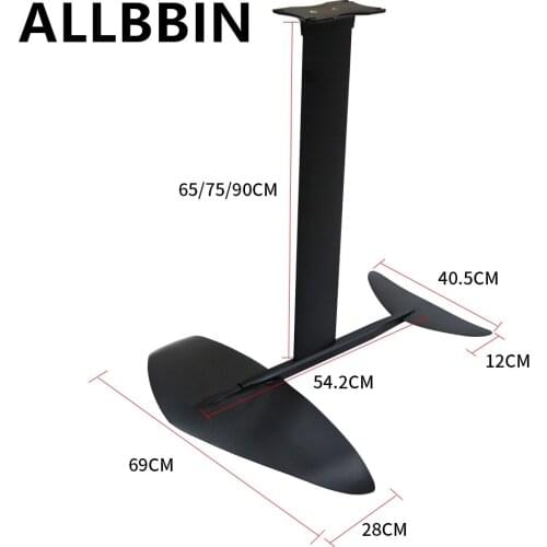 Outdoor stand-up hydrofoil component single surfboard carbon fiber powered surfing leisure water toy high quality surfboard