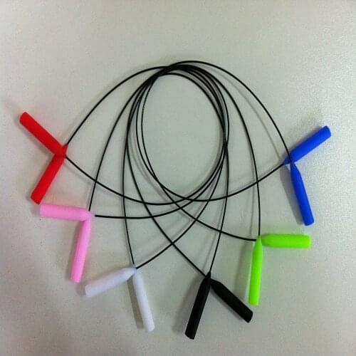 Ultra thin light weight eyewear sunglass metal cable retainer cord with slicone end tips spectacle lanyard fishing sport band