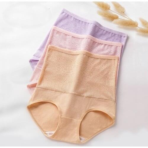 Women Slimming Control Tummy Underwear Elastic Lingerie Leg Lace Design High-Rise Leggings High Waist Women Panties Body Shaper