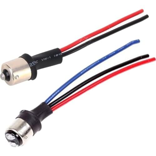 2Pcs 1156 1157 Bulb Extend Line Socket Connector BAY15D BA15S Male Adapter For Car LED Light DIY Wiring Harness