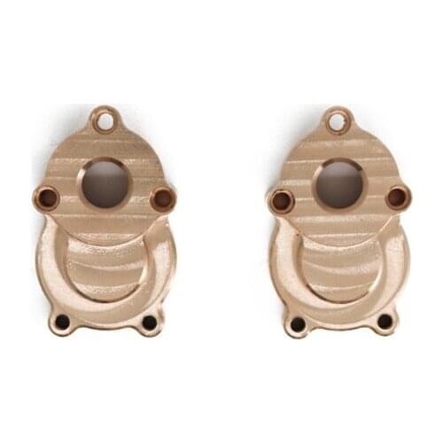 2Pc Brass Rear Inner Portal Drive Housing Cover for YK4102 YK4103 YK4082 YiKong RC Crawler Upgrade Parts