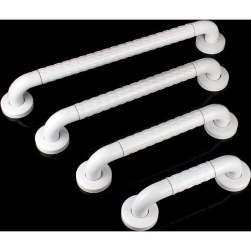 30/40/50/60cm Heavy Duty Fluted Grab Bar Safety Grab Rail - Various Sizes White Disability Aid