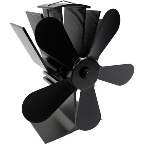 4 Blades Heat Self-Powered Stove Top Fan Aluminium Silent Eco-Friendly Fuel Saving For Wood Log Burner Fireplace Ecofan-YL-505B
