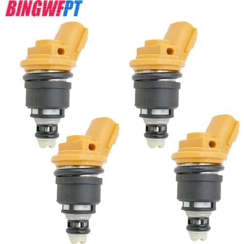 4pcs/lot 555cc Nismo side feed yellow fuel injectors 16600-RR543 16600RR543 for nisaan 300ZX Z32 RB25DET VG30DETT SR20DET KA24
