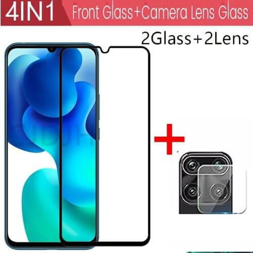 4-in-1 Camera +Tempered Glass Screen Protector For Xiaomi Mi 10 Lite Glass On Xiaomi Mi 10 Youth protective Glass