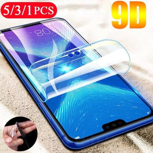 5/3/1Pcs 9D protective for huawei honor X10 Max 9 9X lite pro play 9A 9S 9C hydrogel film 9N 9i phone screen protector Not Glass