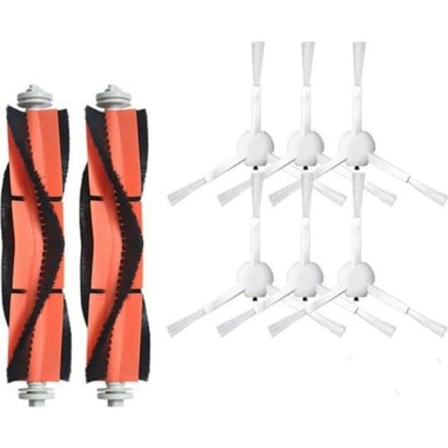 8PCS Main Brush Side Brush Replacement for Xiaomi Mijia 1C Robot Vacuum Cleaner Parts Accessories
