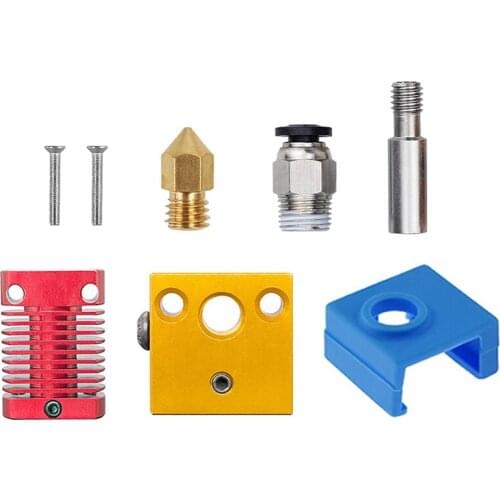 3D Printer Accessories CR-10 Extruder Hot End Kit Heating Aluminum Block Heat Sink Parts DIY Hot End
