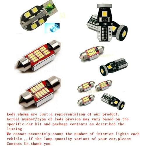 Car Led Interior Lighting For Citroen C5 X7 2008 European doors, ceiling, trunk error free 9pc
