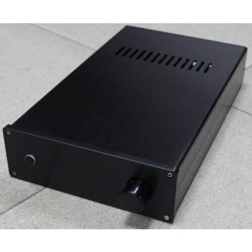 Free ship WA2 amplifier chassis LM3886 amplifier enclosure power amplifier chassis High quality wire drawing aluminium enclosure