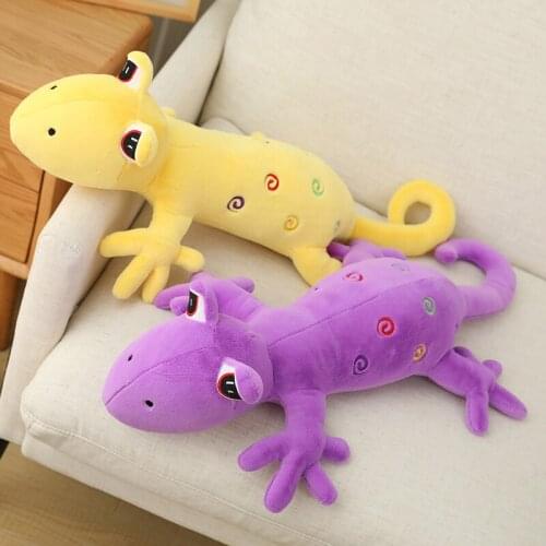 60-120cm Cute Large Wall Lizard Plush Toys Stuffed Soft Lovely Creative Animals Dolls Pillow For Kids Girls Birthday Gifts