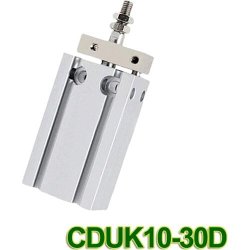 CDUK10-30D SMC type Double Acting Non-rotating Rod Type bore 10mm stroke 30mm Free Mount Cylinder Single Rod CUK10-30D