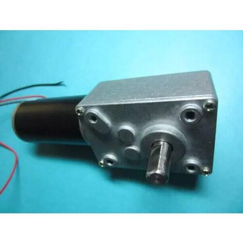 DC 24V 13rpm micro worm Geared Motor with Self-locking function , robot Worm Gear Moto, Electric geared worm motor