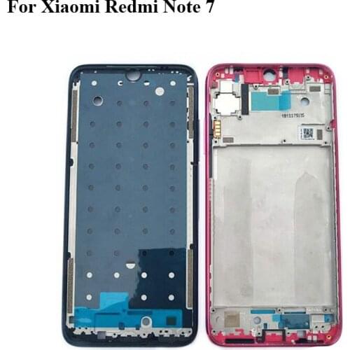 For Xiaomi Redmi Note 7 LCD Faceplate Frame Front Middle Frame Housing Battery Door Back Cover Housing For Xao mi Redmi note7